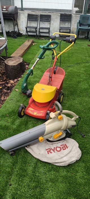 Conjunto de máquinas para jardim