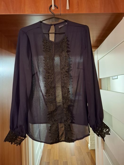 Bluzka elegancka czarna mohito 38