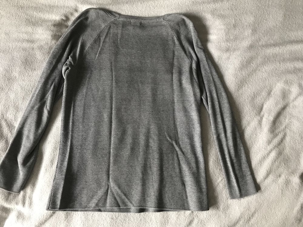 Longsleeve męski, szary, H&M, rozmiar S, stan bardzo dobry