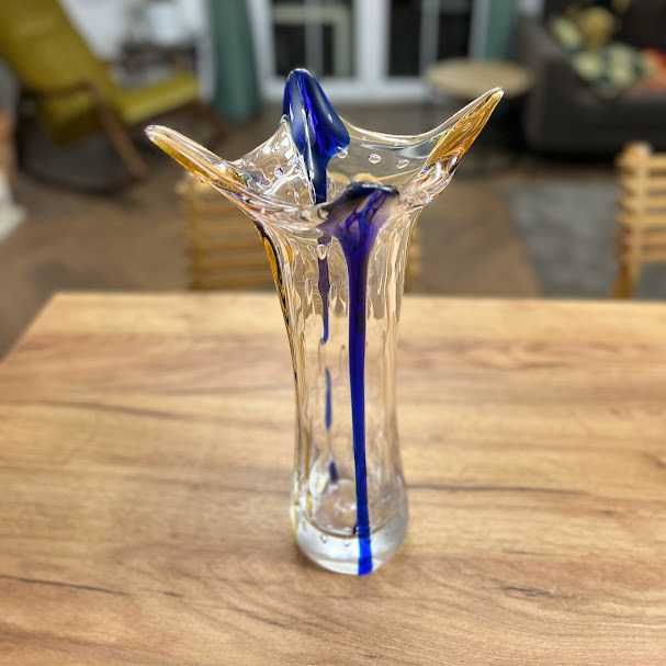 Wazon czeskie szkło Karel Zemek Egermann nowoczesny design