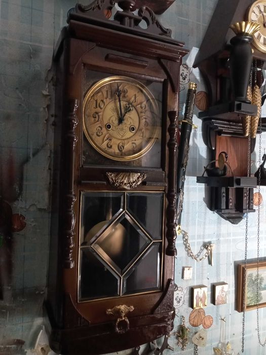 Часы настенные старинные Philipp Haas & Söhne (PHS) ORIGINAL Германия