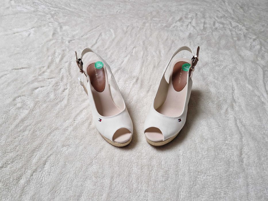 Nowe buty sandały damskie na koturnie Tommy Hilfiger rozmiar 37