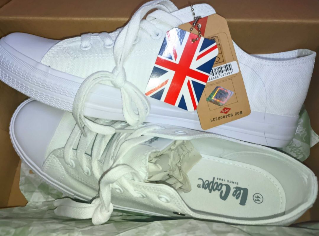 Нові кеди LeeCooper 44 білі кросівки Оригінал Великобританія