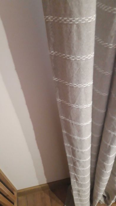 Zasłony beżowo  kremowe 145/300