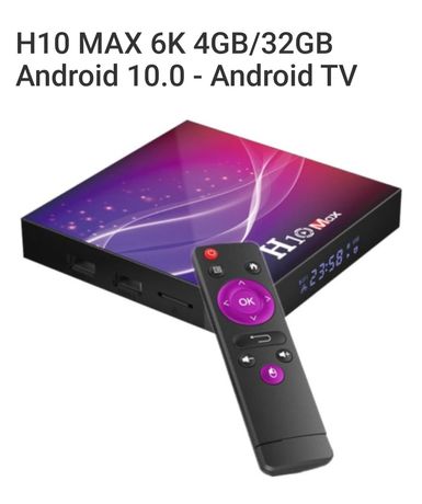 Box Android - H10 MAX 6K 4GB/32GB