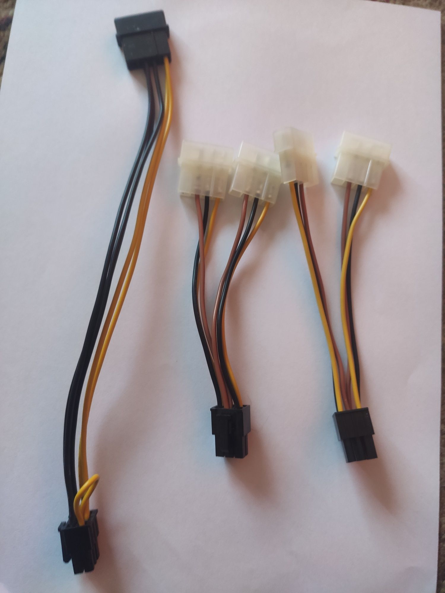 Кабель MOLEX  4pin -> SATA 15pin, кабель даних SATA, IDE ATA