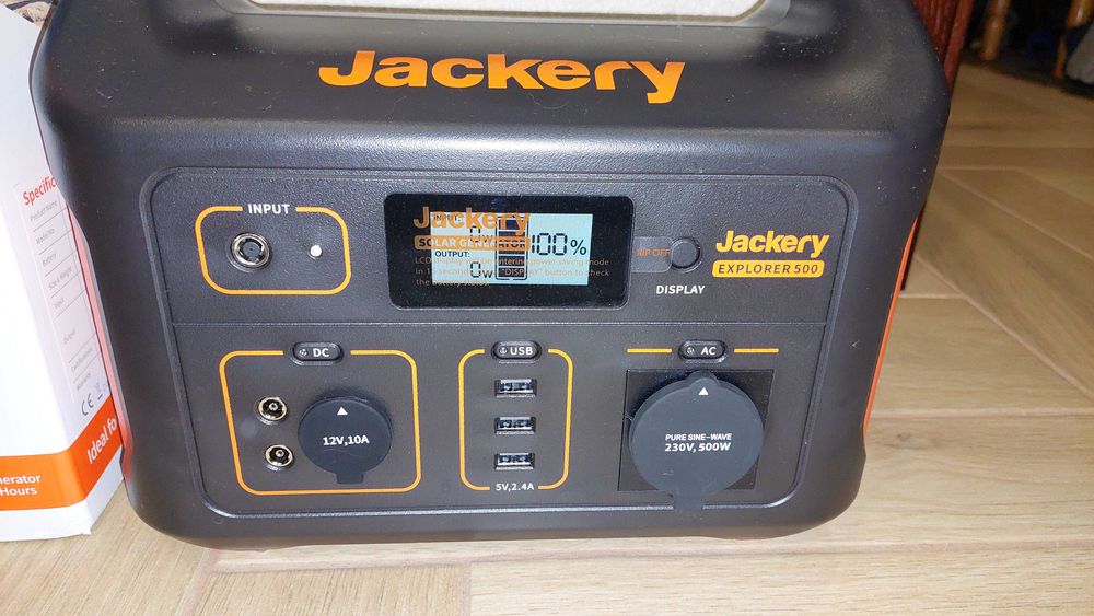 Комплект Зарядна станція Jackery 500 + сонячна панель SolarSaga100 + к