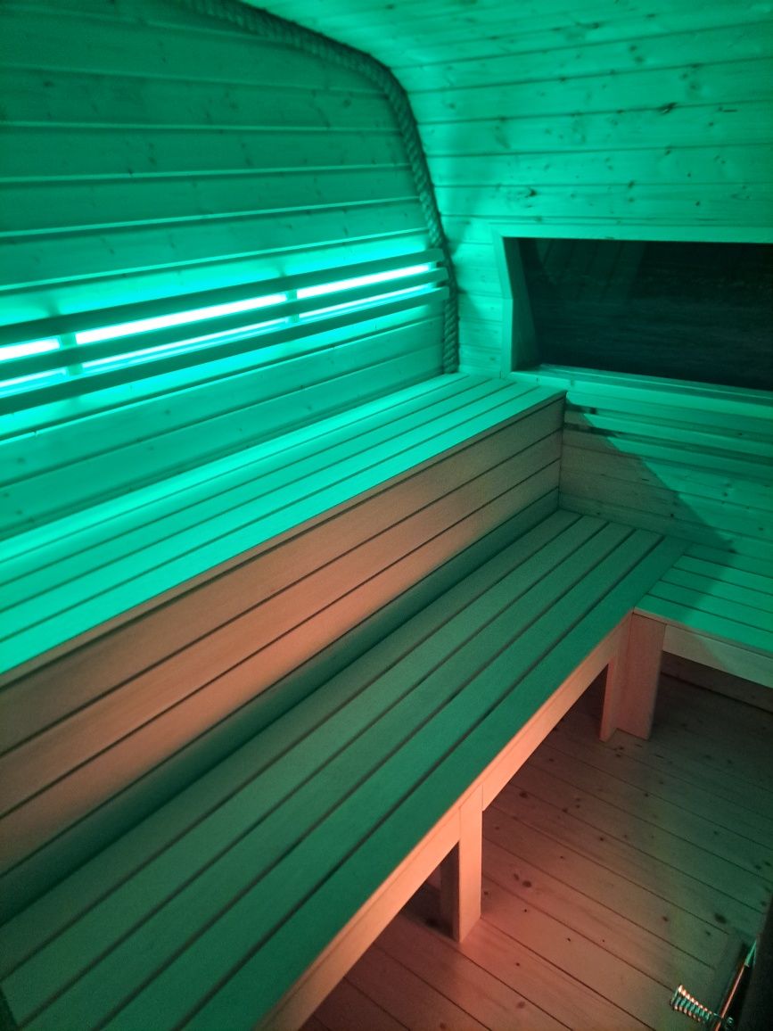 Sauna  do ogrodu, sauna, sauna mobilna z przyczepy kempingowej