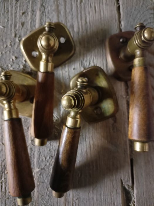 Klamki retro mosiądz