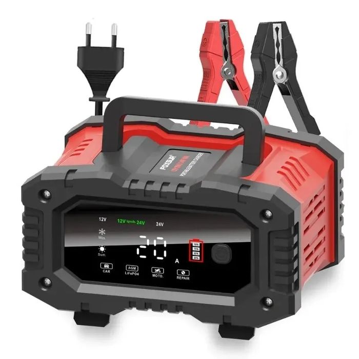 Зарядное устройство Foxsur 12V, 20A / 24V, 10A