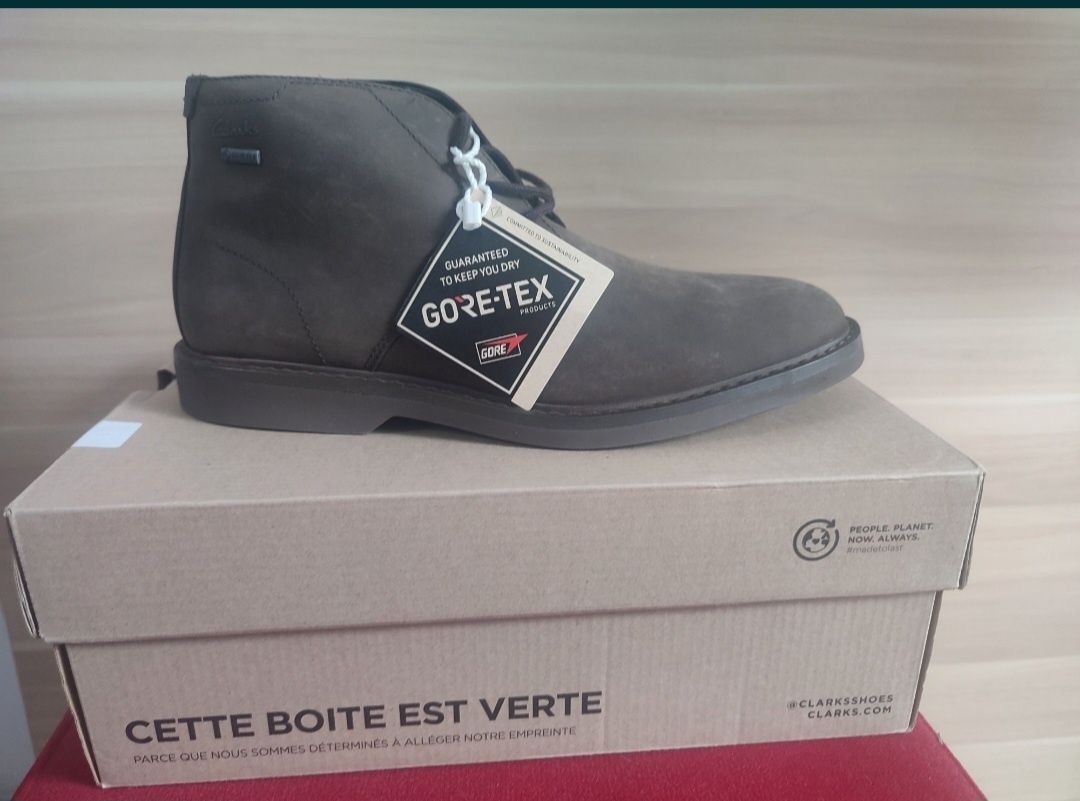 Clarks męskie buty Chukka atticuslthigtx r.41,5 nowe oryginalne okazja