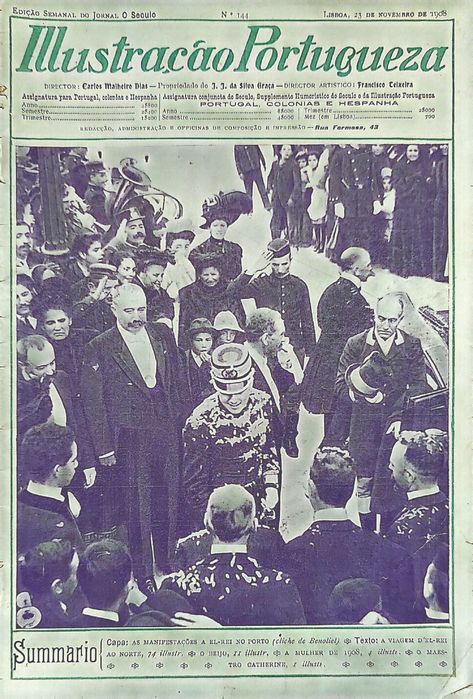 Revista Ilustração Portuguesa, nº 144, 23 de Novembro  de 1908