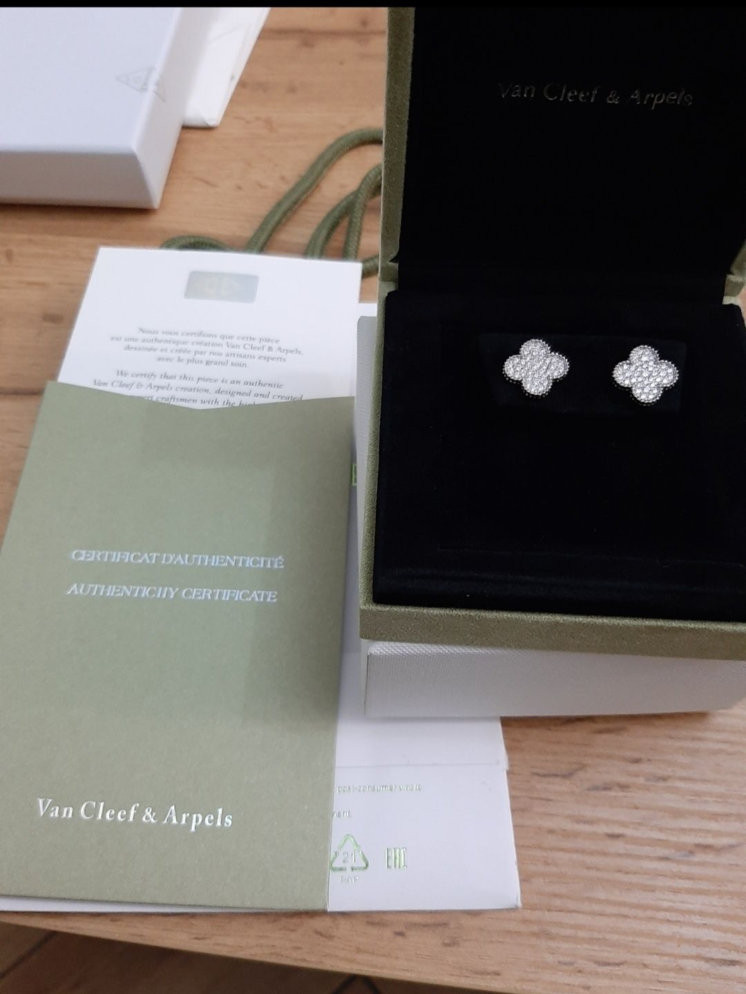 Van CLEEF, Золотой комплект, Бриллианты.