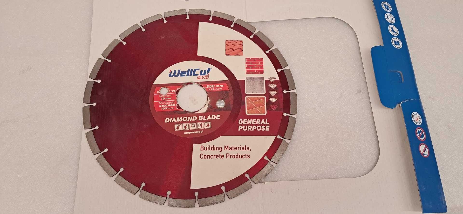 Tarcza diamentowa Well Cut PROFI  350 mm  /  25,4 mm Sprawdzona