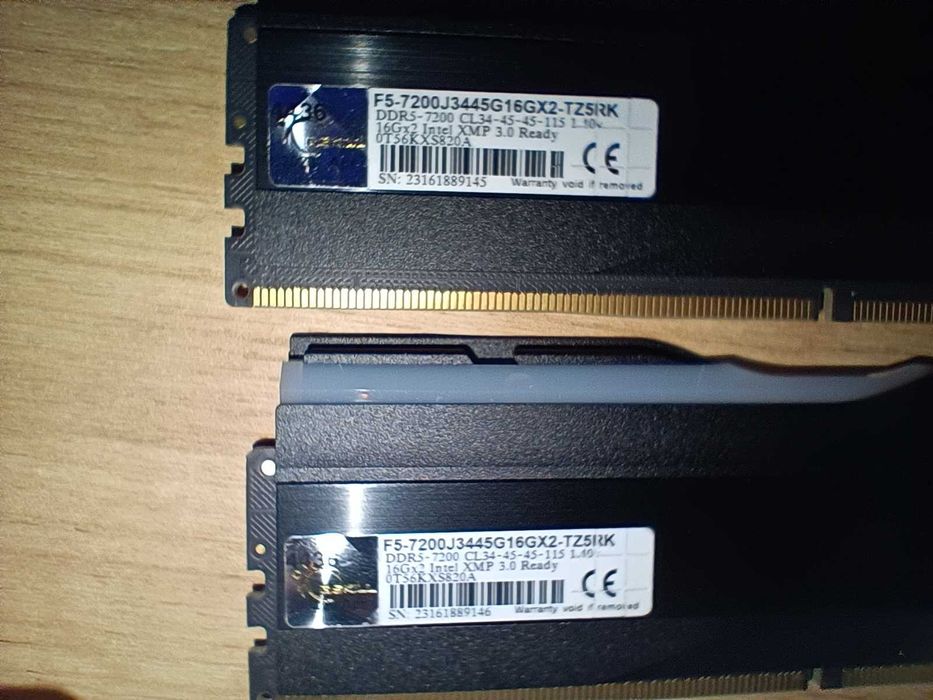 DDR5-7200 Gskill Trident Z RGB 32gb (2*16) на гар.