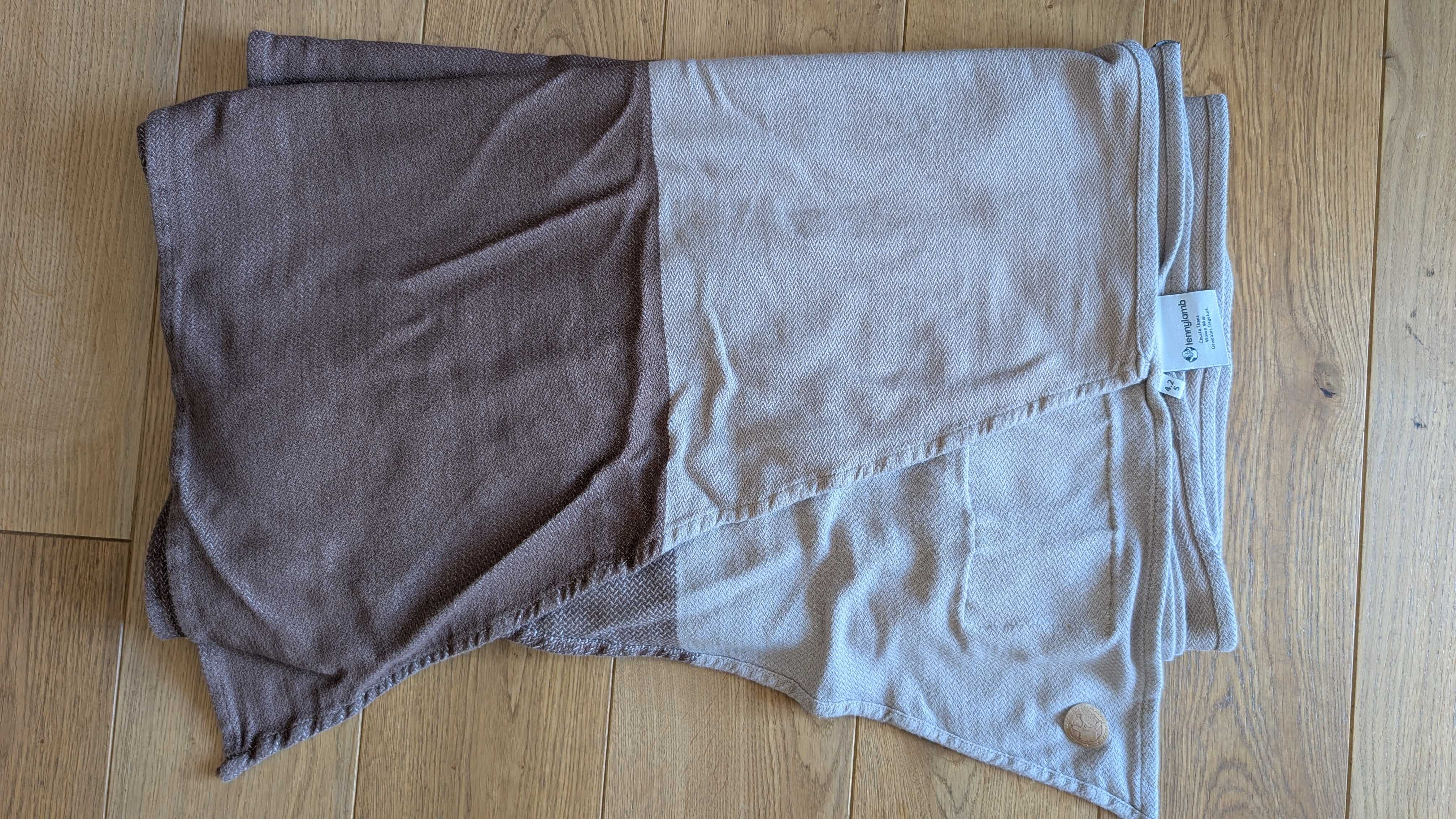 Lenny Lamb chusta tkana 4.2m BABY CAFFE LATTE