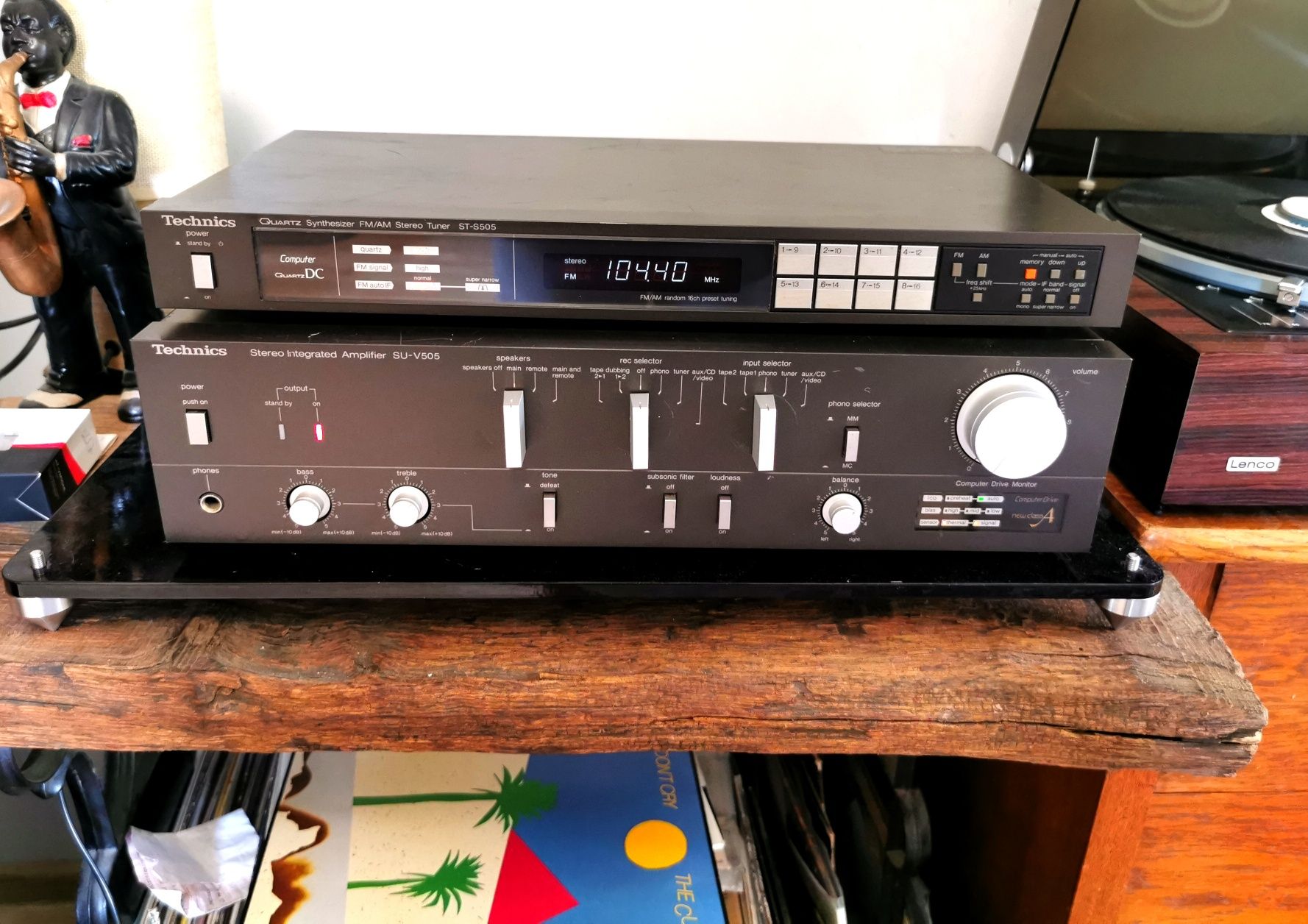 Wzmacniacz Technics SU-V505+Tuner ST-s505 Zestaw stereo vintage