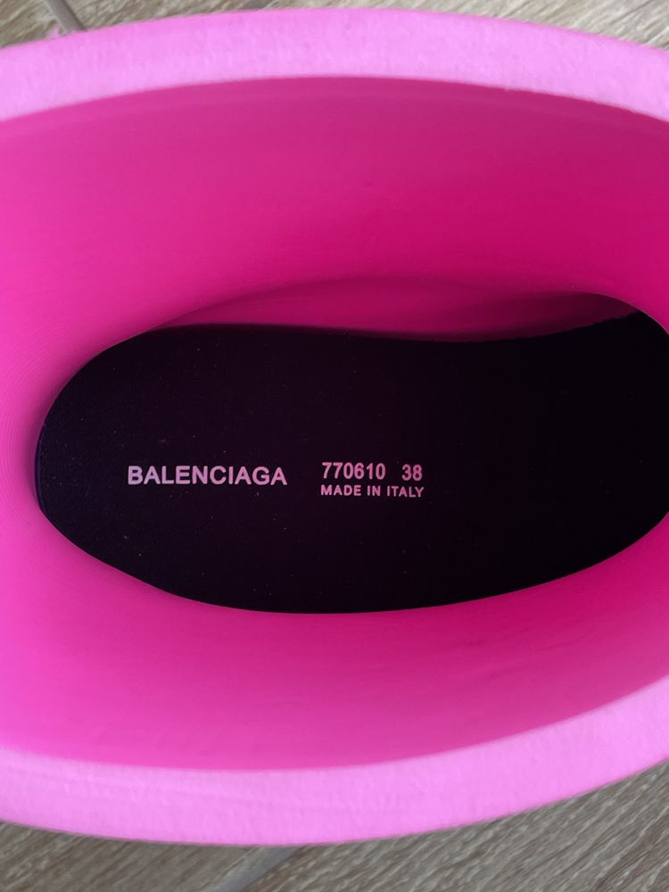 Balenciaga stereoid rubber boots pink 38/39