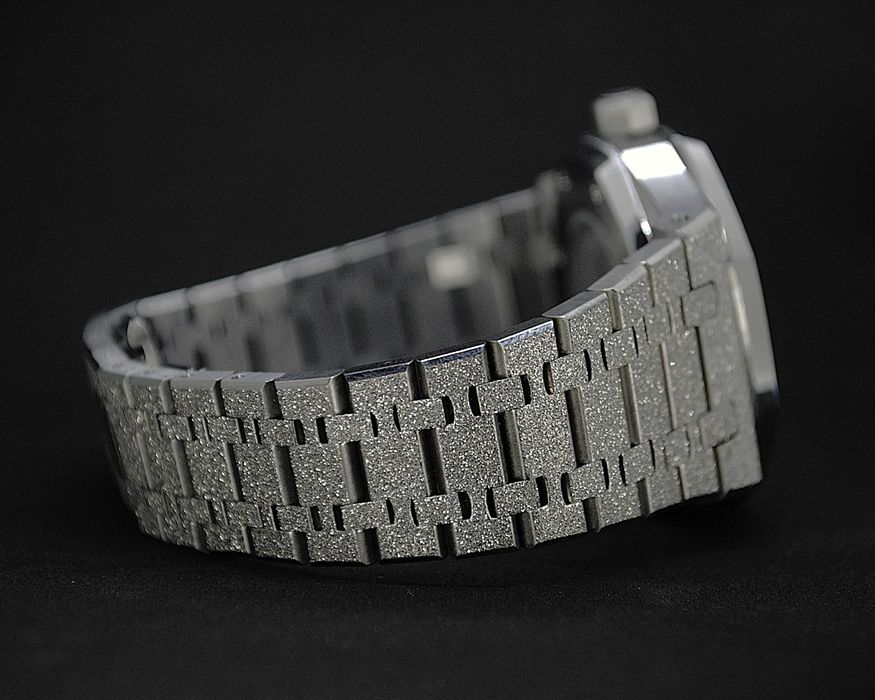 Zegarek Seiko Mod Royal Oak Frosted Bustdown Iced Out