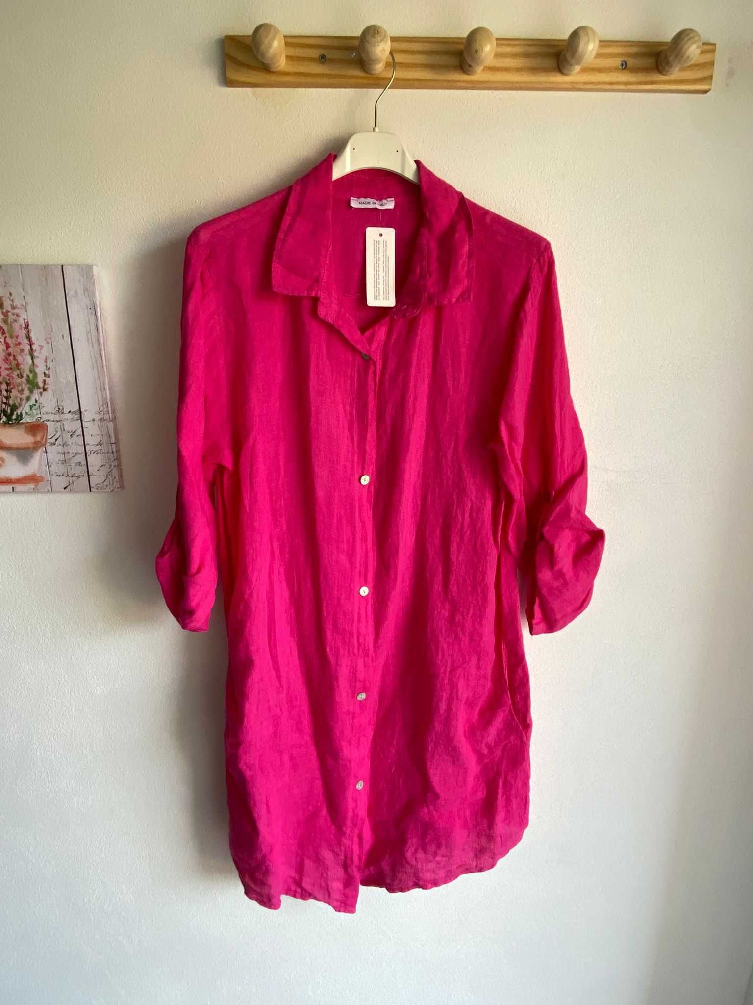 Chemise Ana Midi Rosa