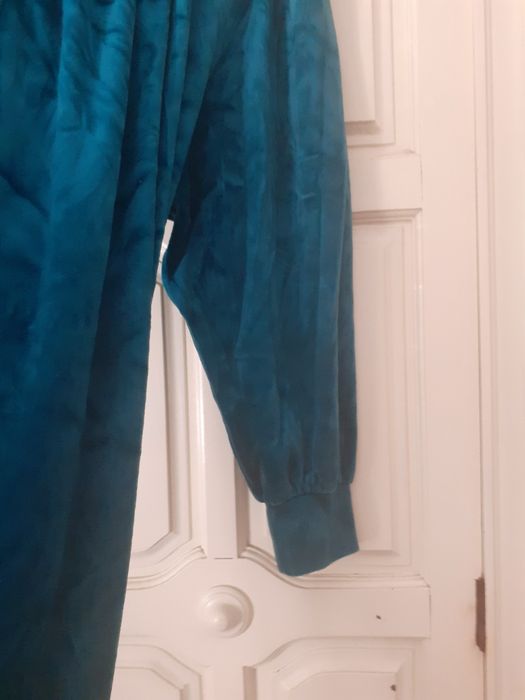 ROBE Vintage veludo verde garrafa tm L ( Novo)