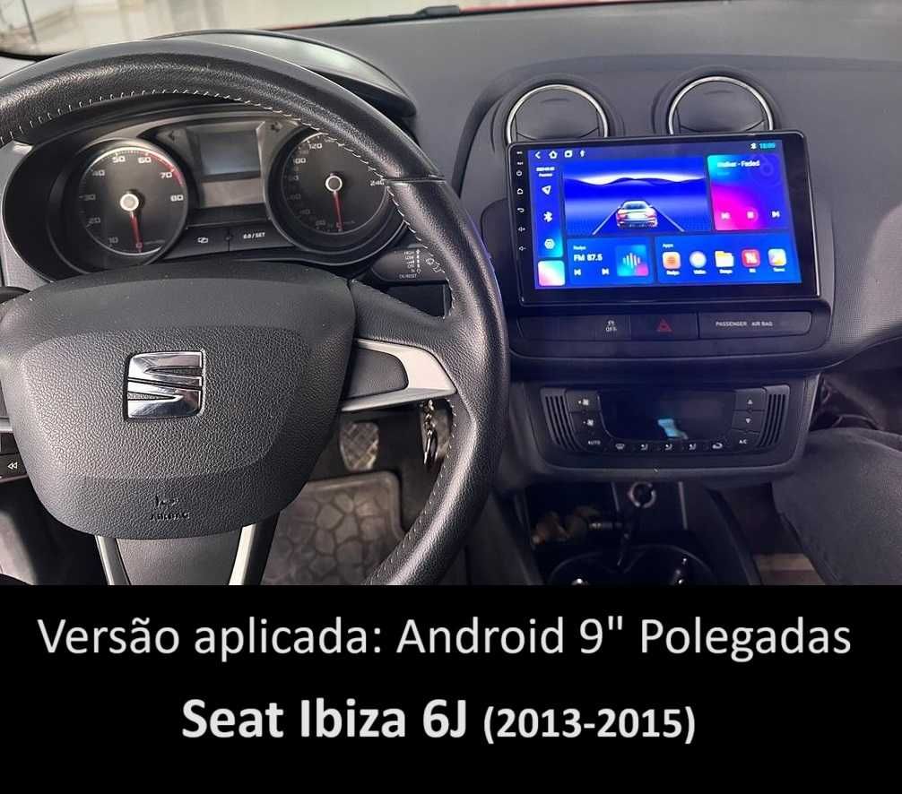 (NOVO) Rádio 2DIN 9" • Seat IBIZA 6J • [4+32GB] • Android GPS