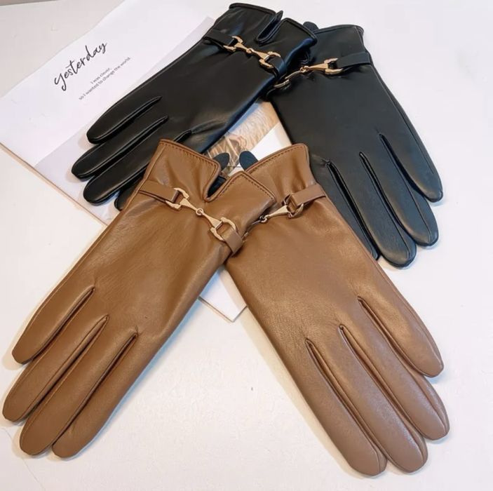 Стильні шкіряні рукавички для будь-якого образу ручної роботи !