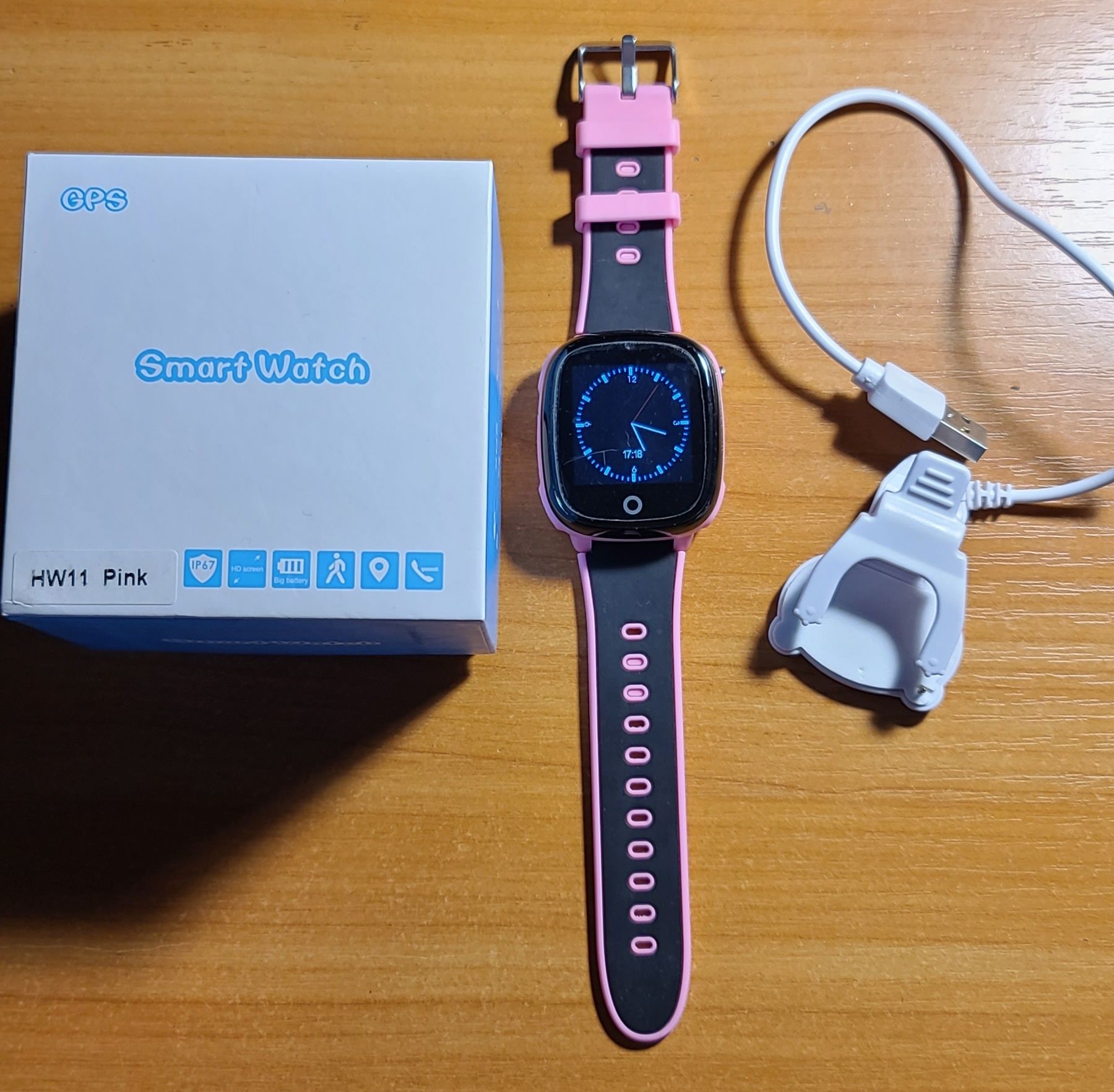 Детские смарт часы Smart Watch HW11 pink