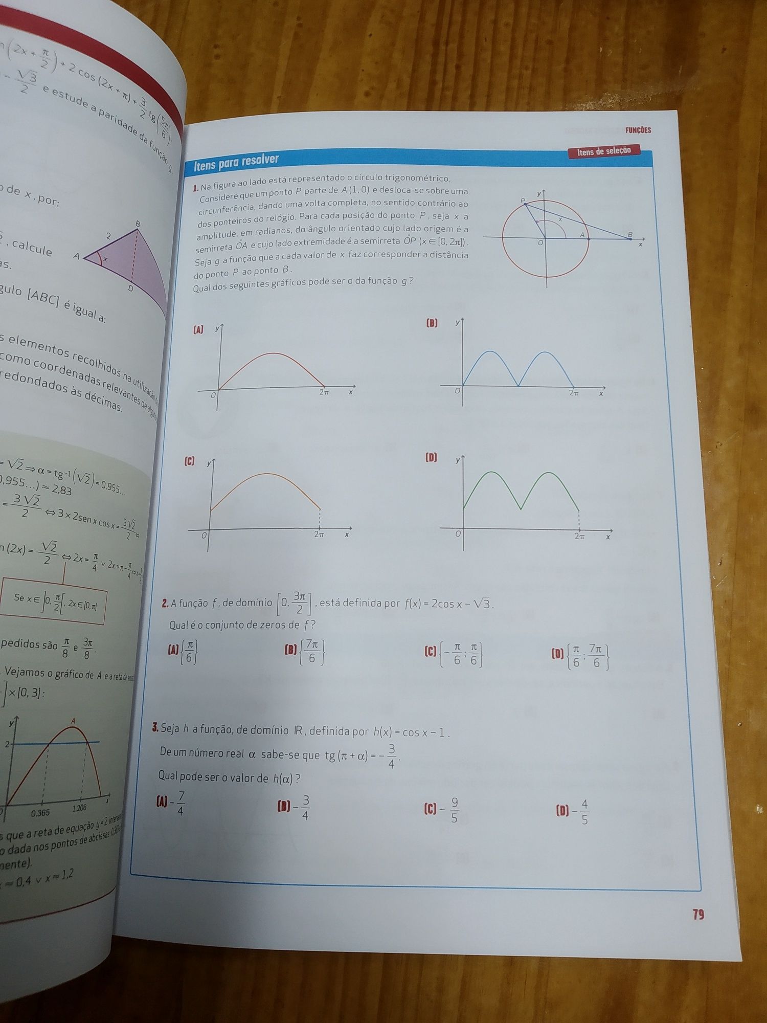 Livro Preparar o exame Matemática A 12 ano como NOVO