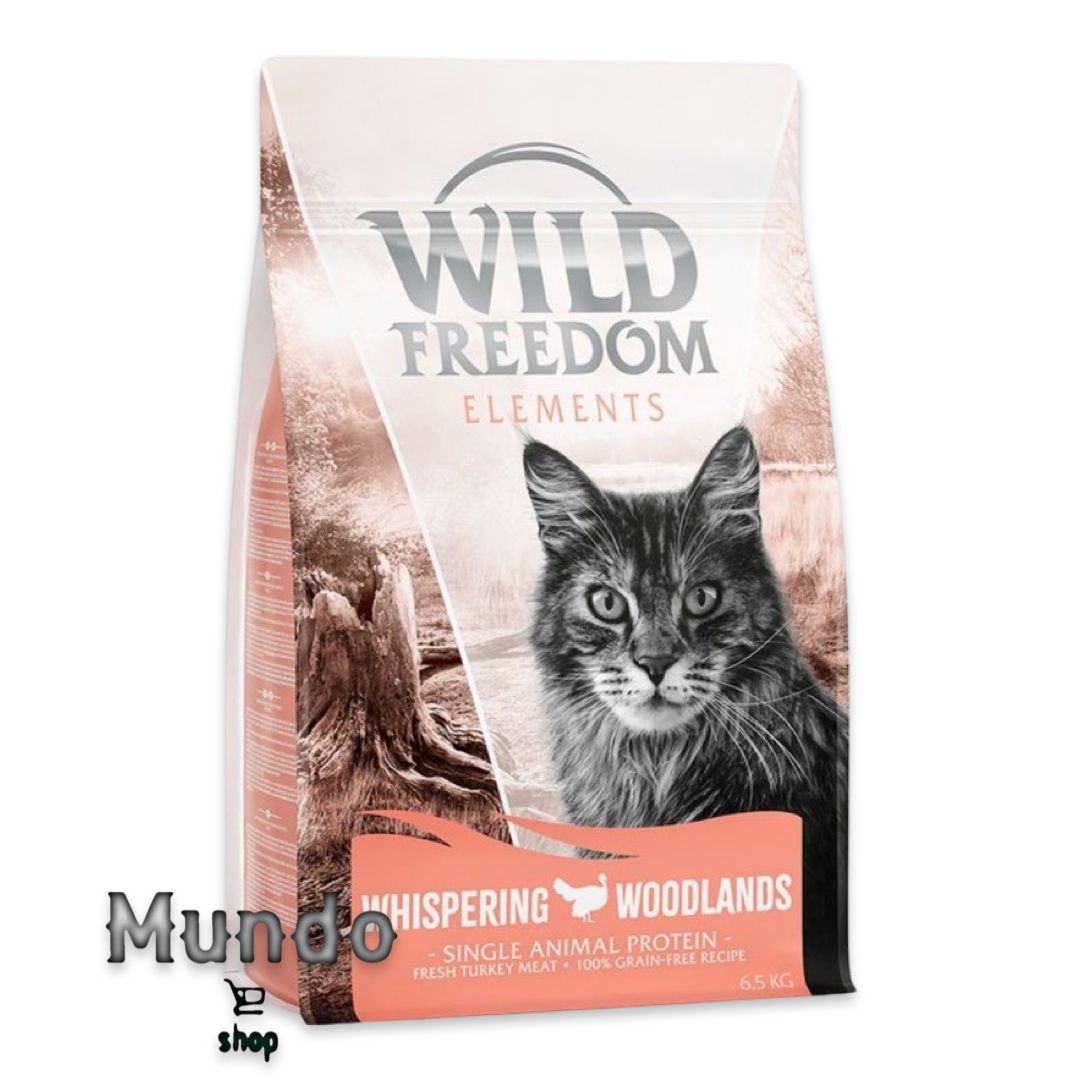 Sucha karma Wild Freedom smak Indyka dla kotów Wybredny 6,5 kg.