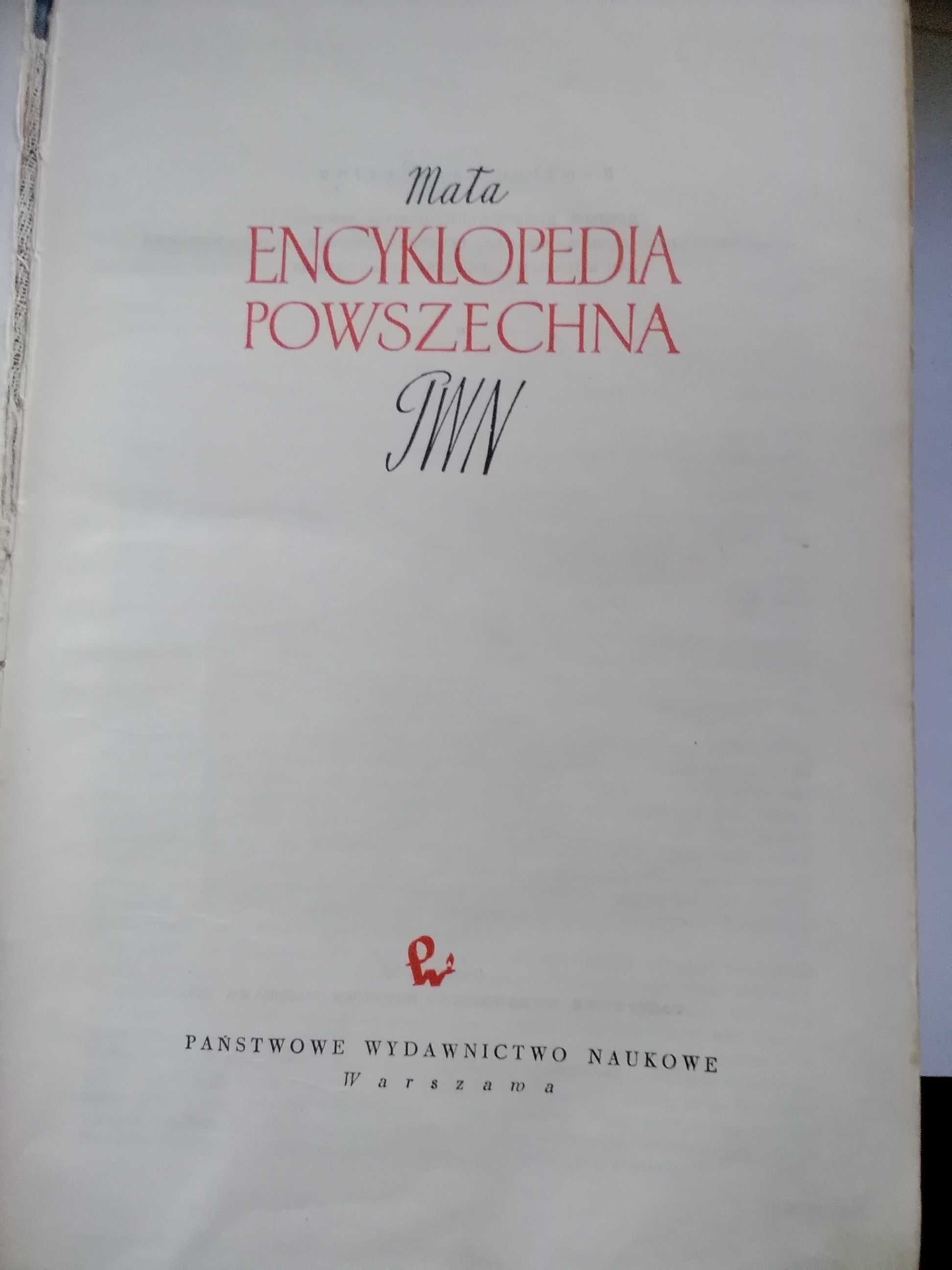 mała encyklopedia powszechna PWN 1959 r.