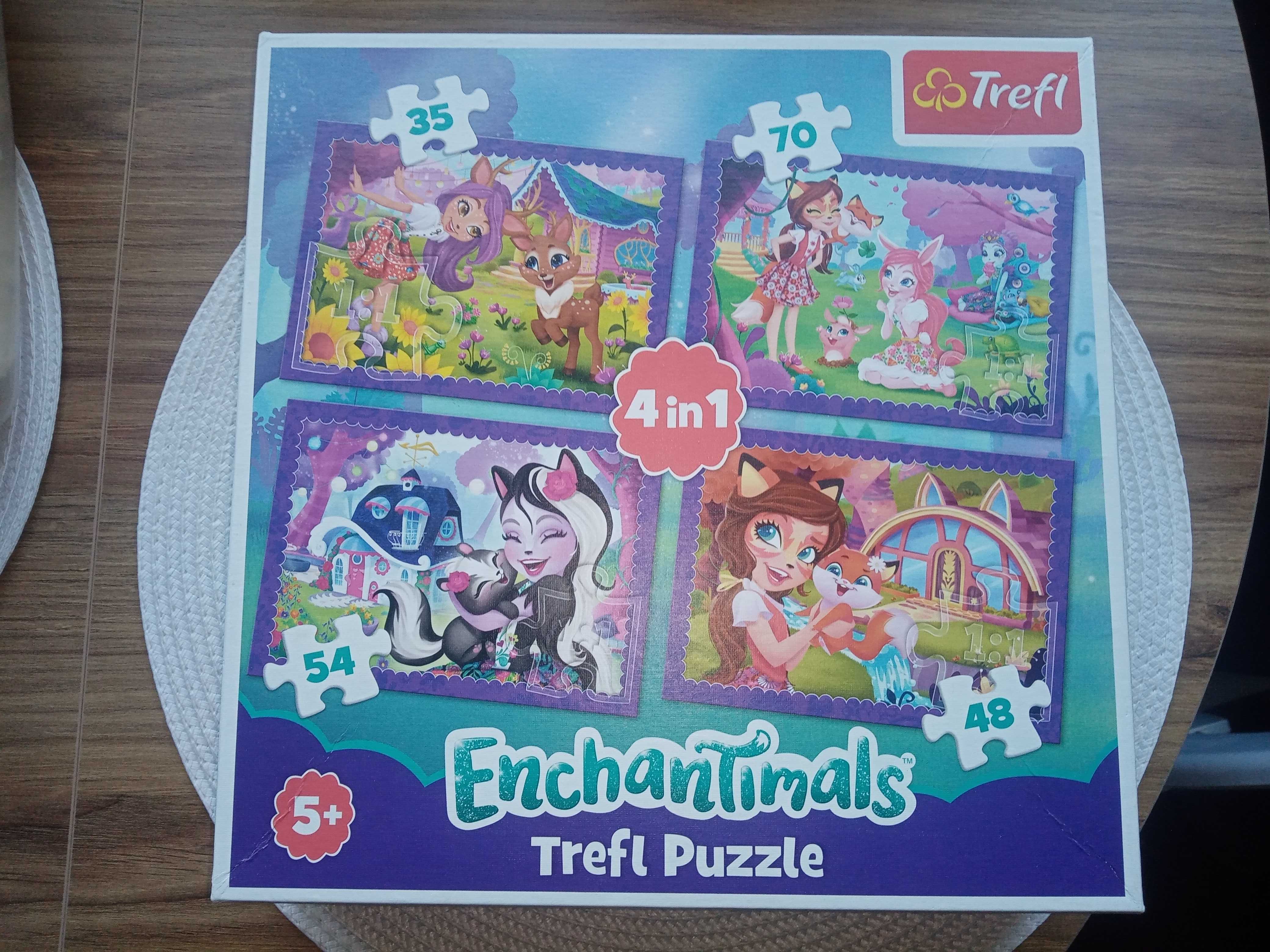 Puzzle trefl 4 w 1 enchantimals