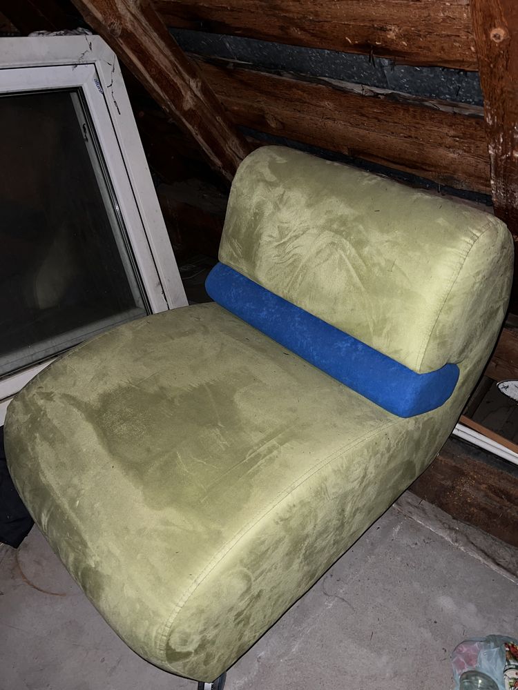Fotel pufa na kółkach krzesło kanapa