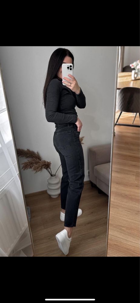 Джинси straight cropped  Розмір 34