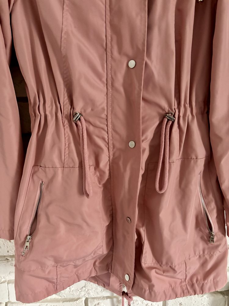 Pudrowa parka kurtka wiosenna XS