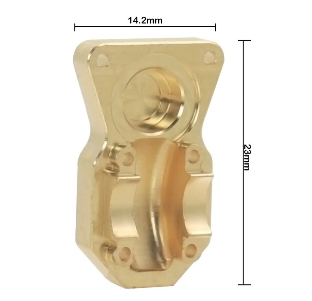 Axial SCX 24 Nowe pokrywy dyferencjałów mosiężne złote