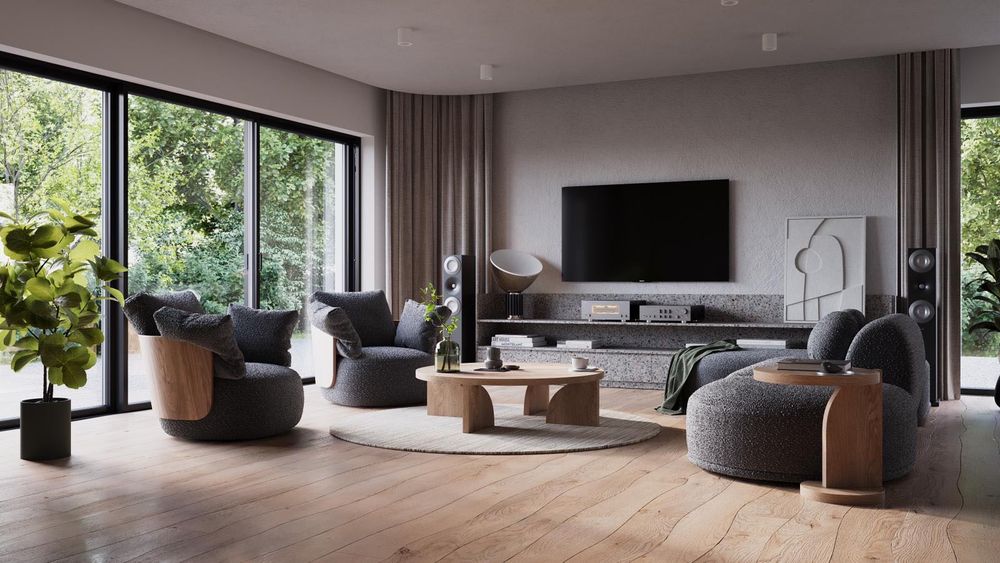 Podwójna ściana między segmentami z izolacją akustyczną |60 m2| Dębica