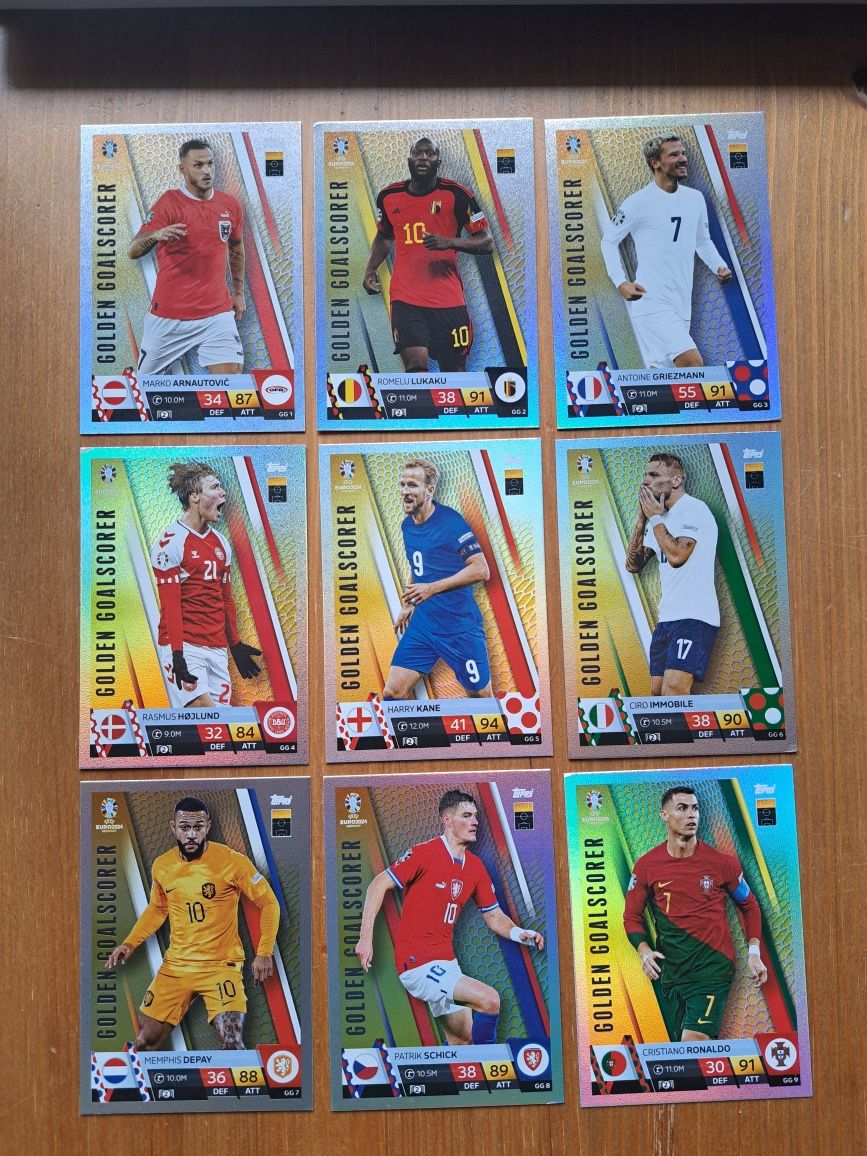 Karty piłkarskie euro 2024 topps match attax Golden Goalscorer