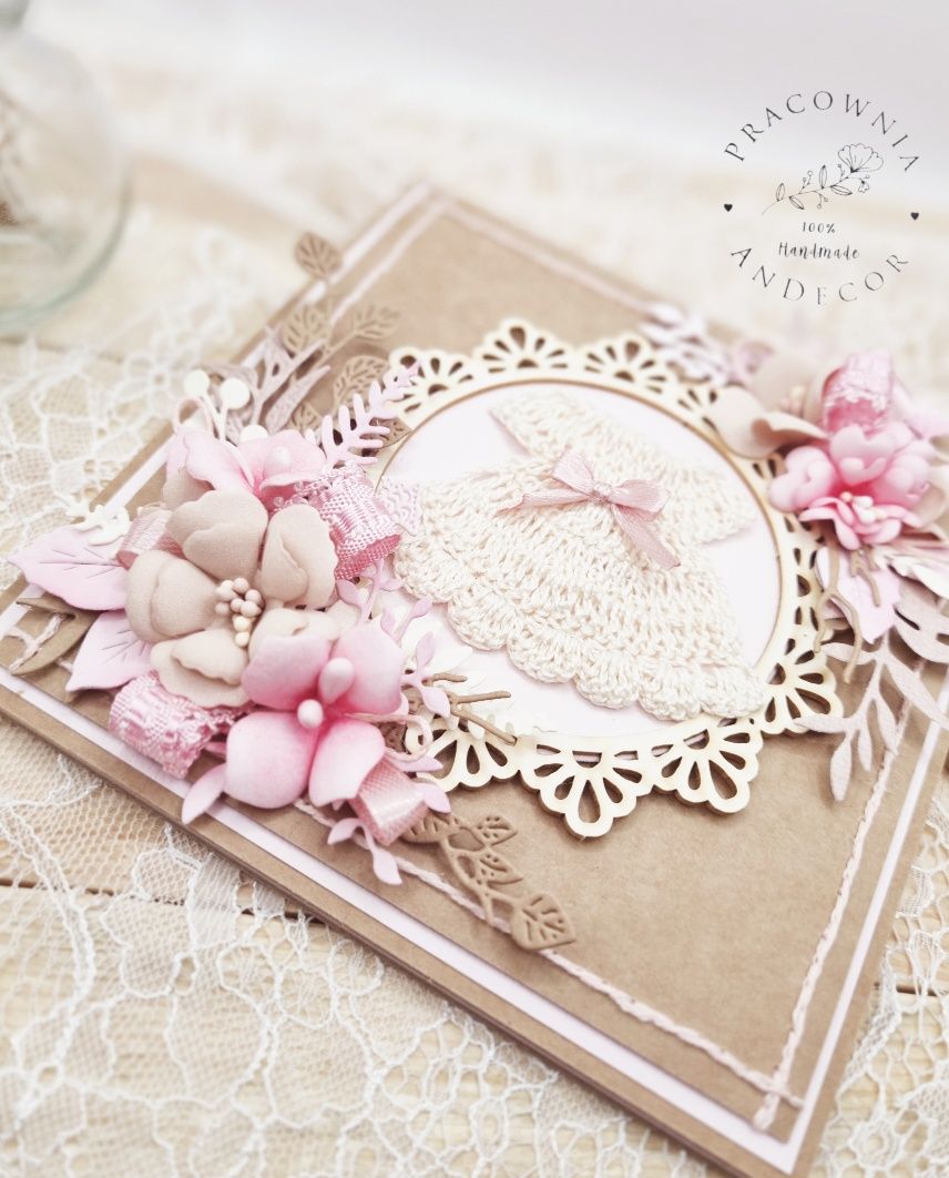 Kartka z okazji Chrztu Świętego hand made