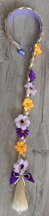 Strój Pani Wiosny z warkoczem rozm. 110