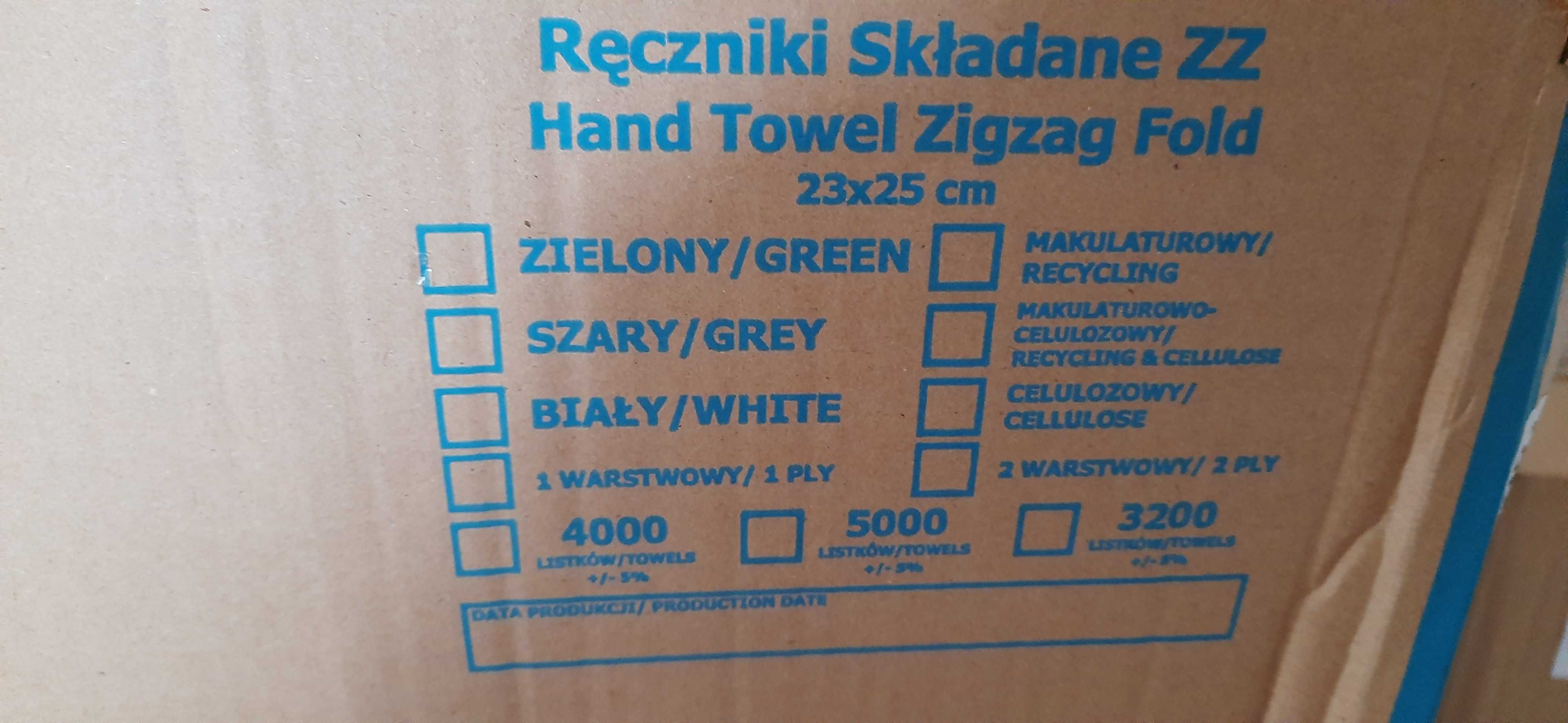 Ręcznik papierowy składany ZZ Zielony listki 4000 szt