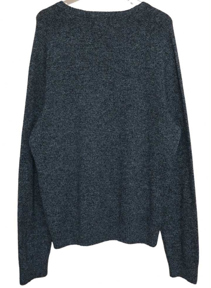 Penguin szary sweter męski wełna jagnięca Rozmiar XL 100% lambswool
