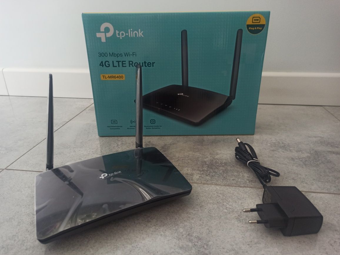 Router TP-LINK Gwarancja TL-MR6400 4G LTE, WIFI N 300Mbps