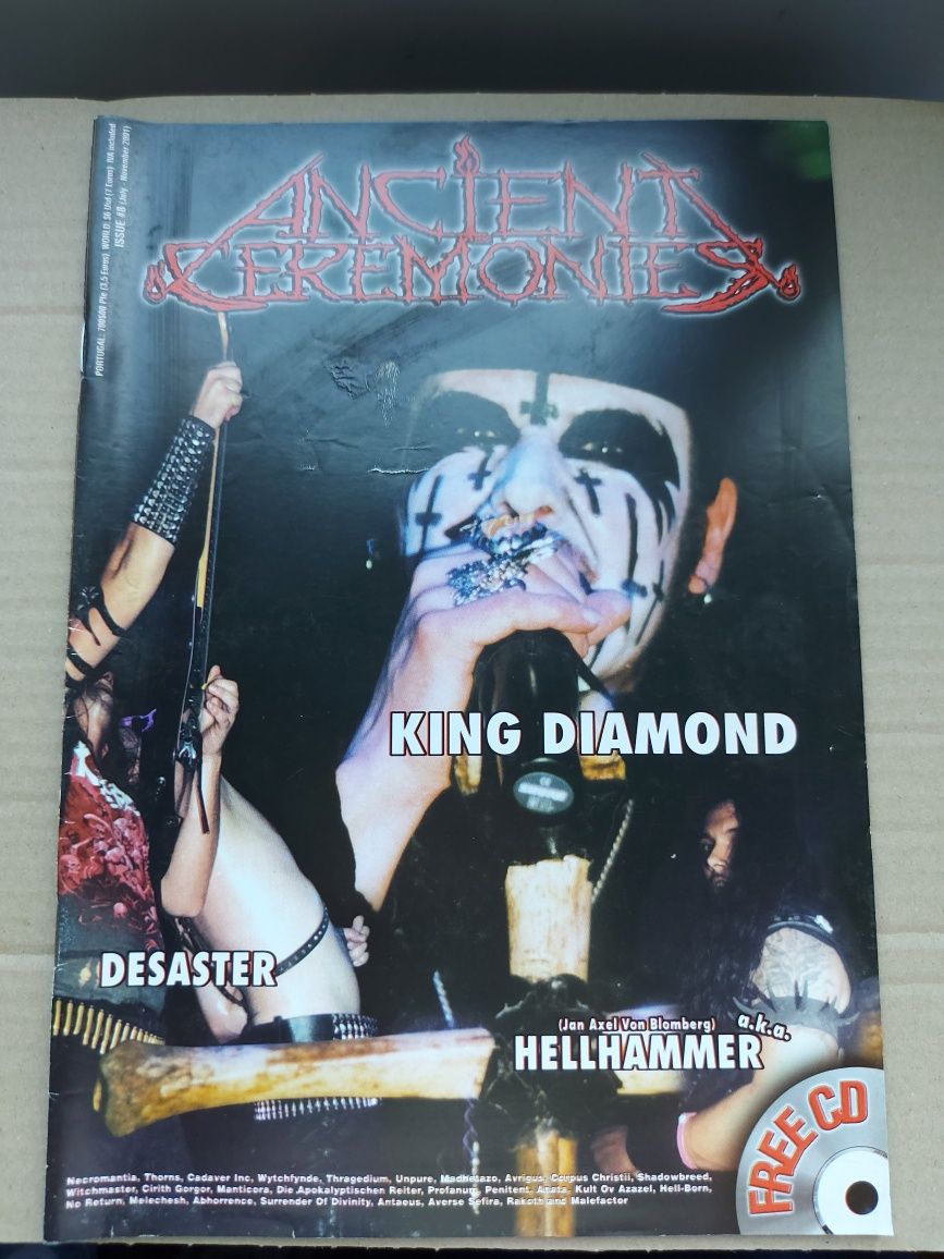 Ancient ceremonies mag / Zine anos 90
# 4, 5, 6,7 ,8,9 , 10  11sem c