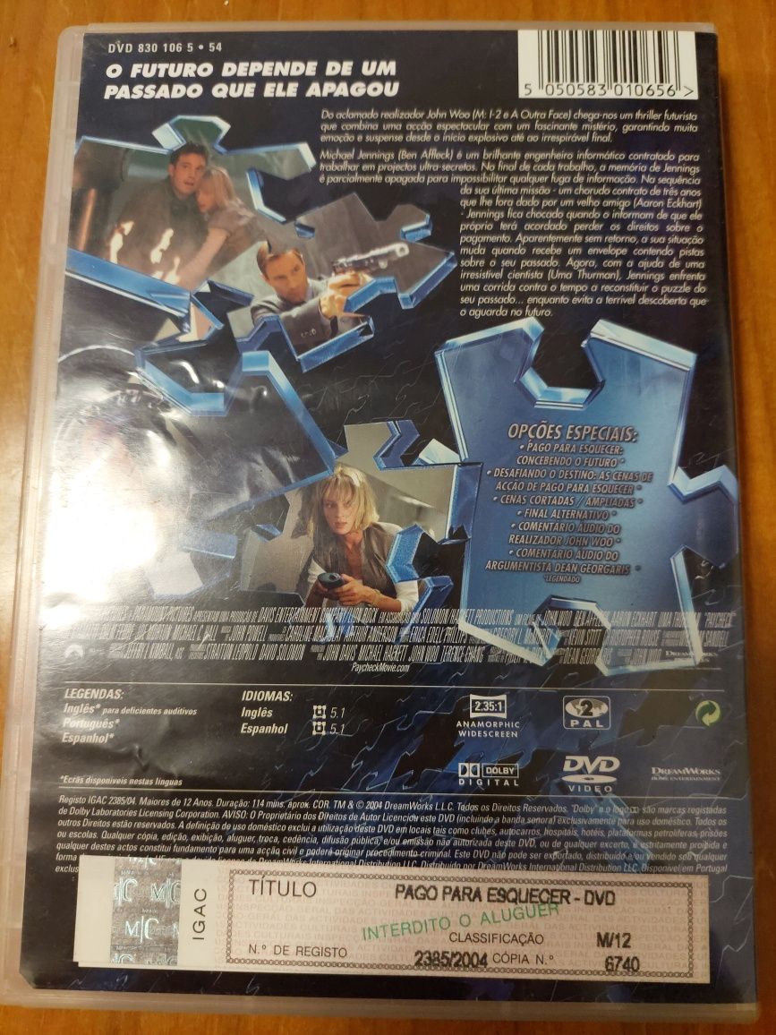 Dvd - Pago para esquecer