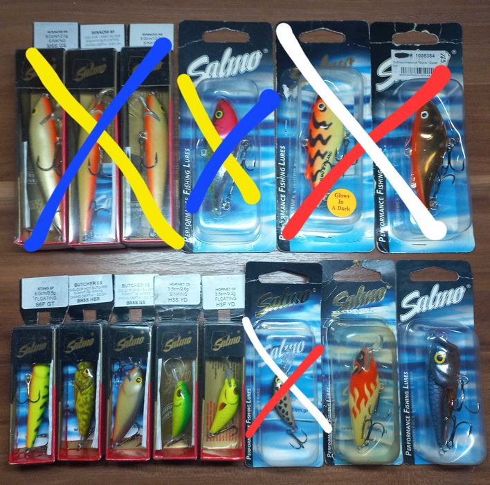 Woblery Salmo Executor Minnow Butcher Frisky Hornet inne