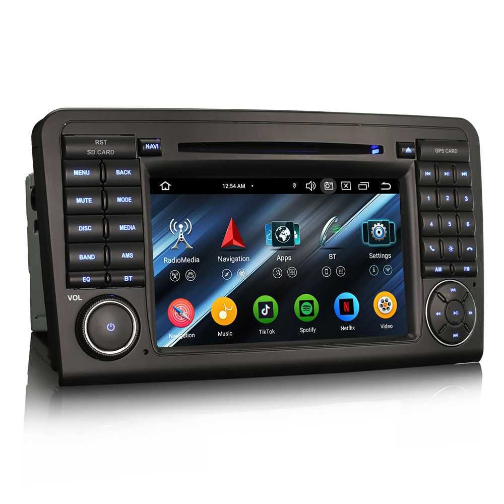 Auto-rádio 2 din android 14 128GB para Mercedes ML W164 GL X164