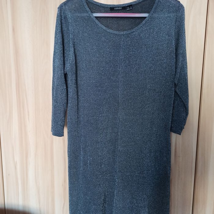 Sukienka srebrna świąteczna karnawałowa 44 46 48