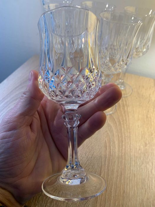 komplet 6 szt kryształowych kieliszków kryształ Cristal D'ARQUES Paris