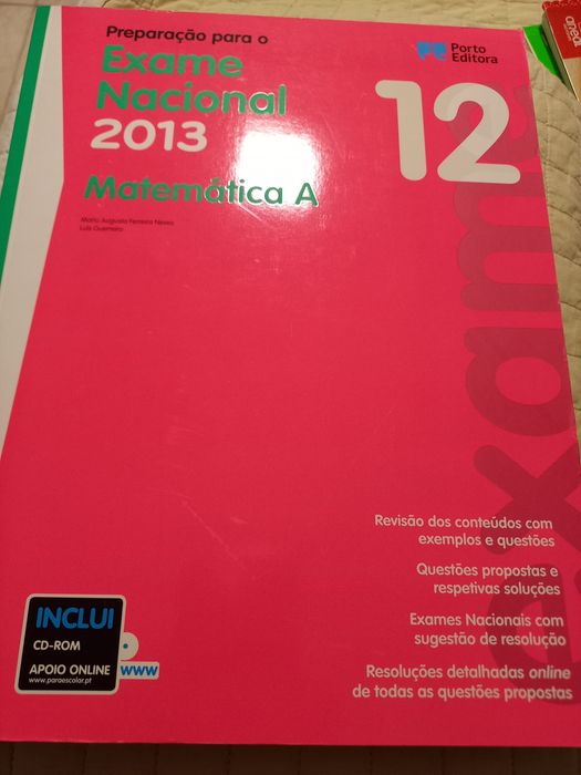 Livro de preparação para exame de Matemática A do 12 ano